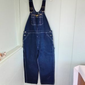 Work n Sport 🌞0124 Men's Overall Carpenter Farm Sz 44/28 Preowned Blue Denim